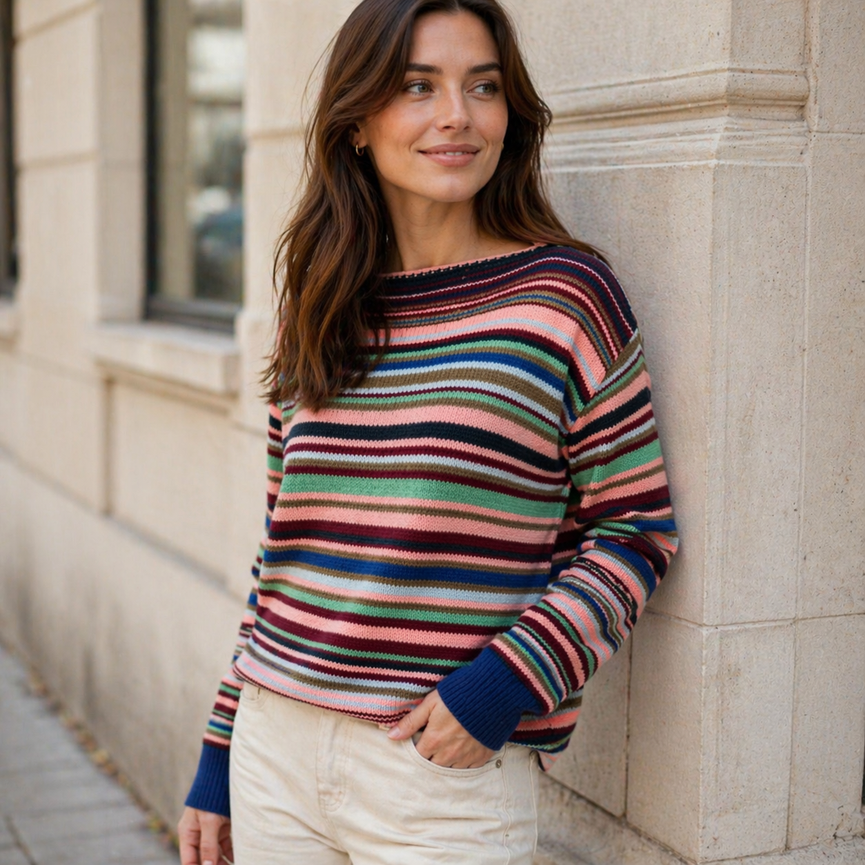 T-shirt en Jersey Élégant - Manches Longues - Confortable & Stylé