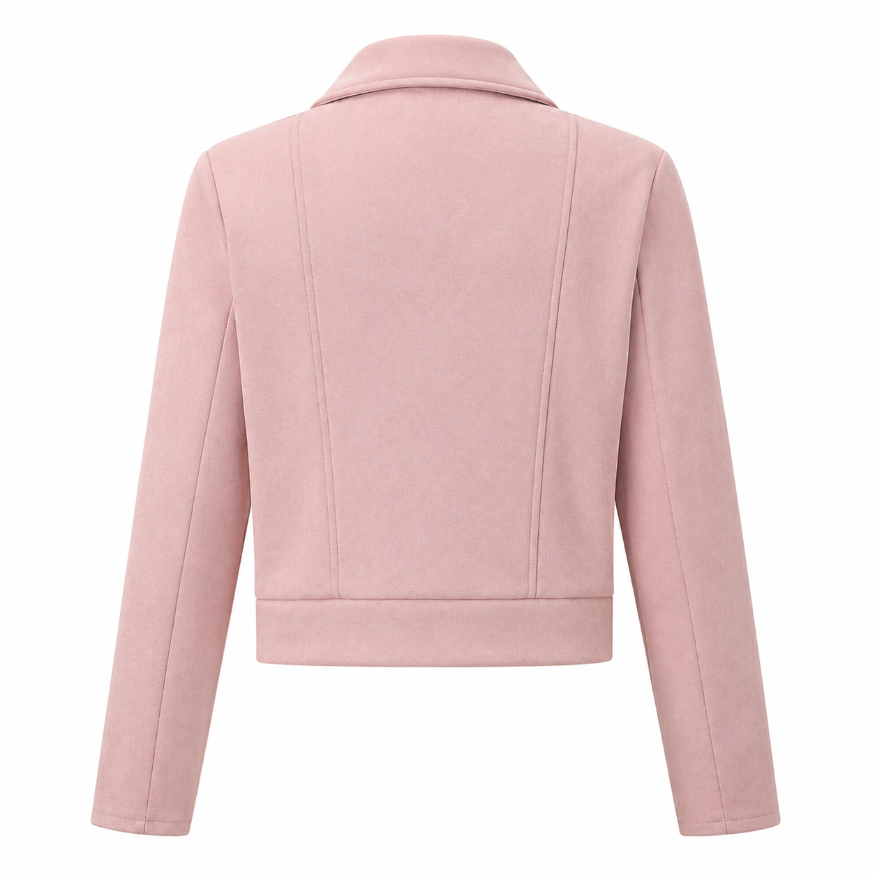 Veste Courte Femme Effet Suédine Polyester Coupe Ajustée