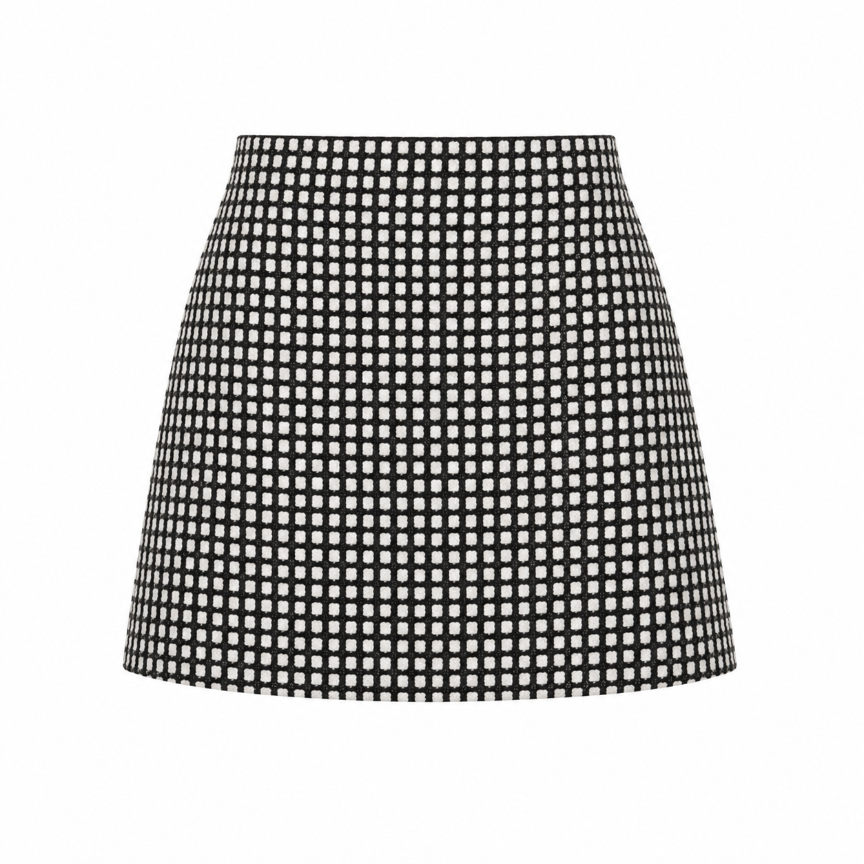 Mini Jupe Glamour | Taille Haute, Design Résille Scintillant