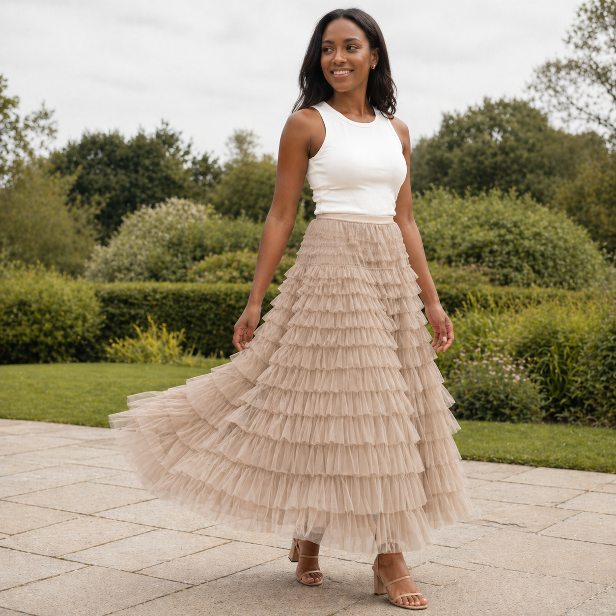 Jupe Midi Tulle | Style Fluide | Design Polyvalent