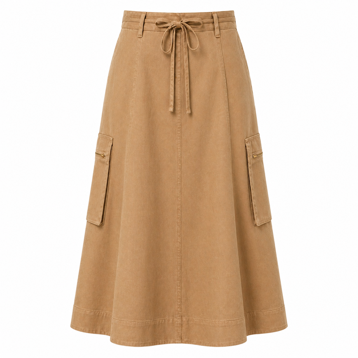 Jupe Midi Femme | Taille Haute Ajustable | Style Utilitaire