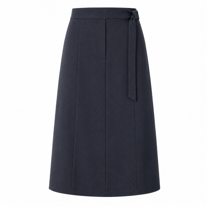 Jupe Midi Femme | Taille Ajustable | Gris Foncé