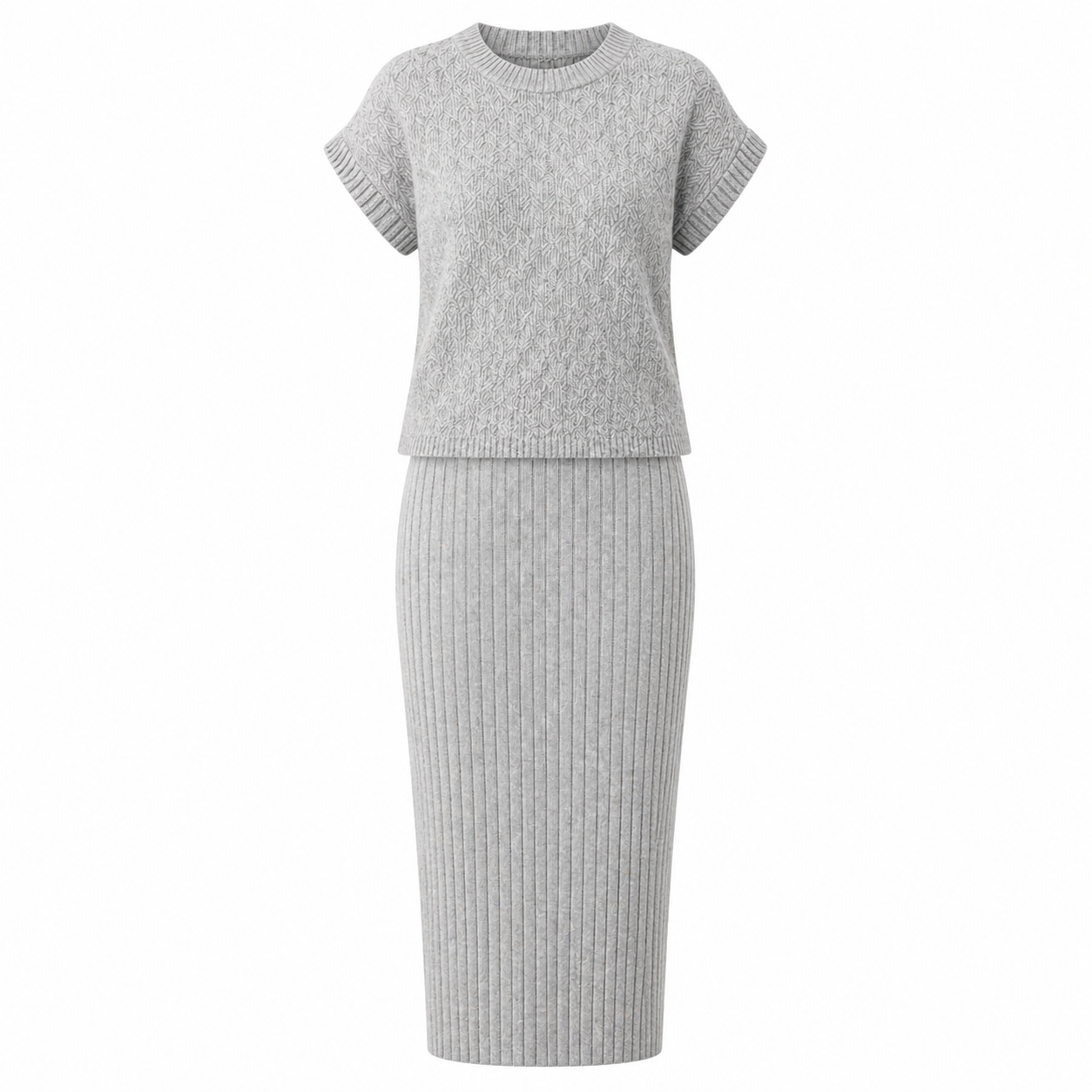 Ensemble Midi Tricot | Élégance Décontractée | Confort Moderne