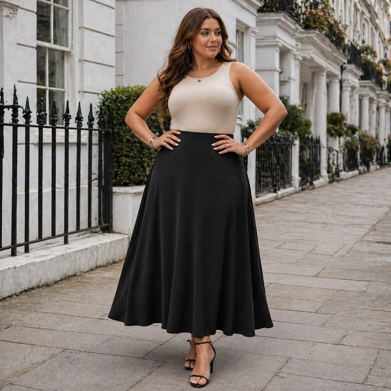 Jupe Maxi Femme | Design Noir Casual | Chic