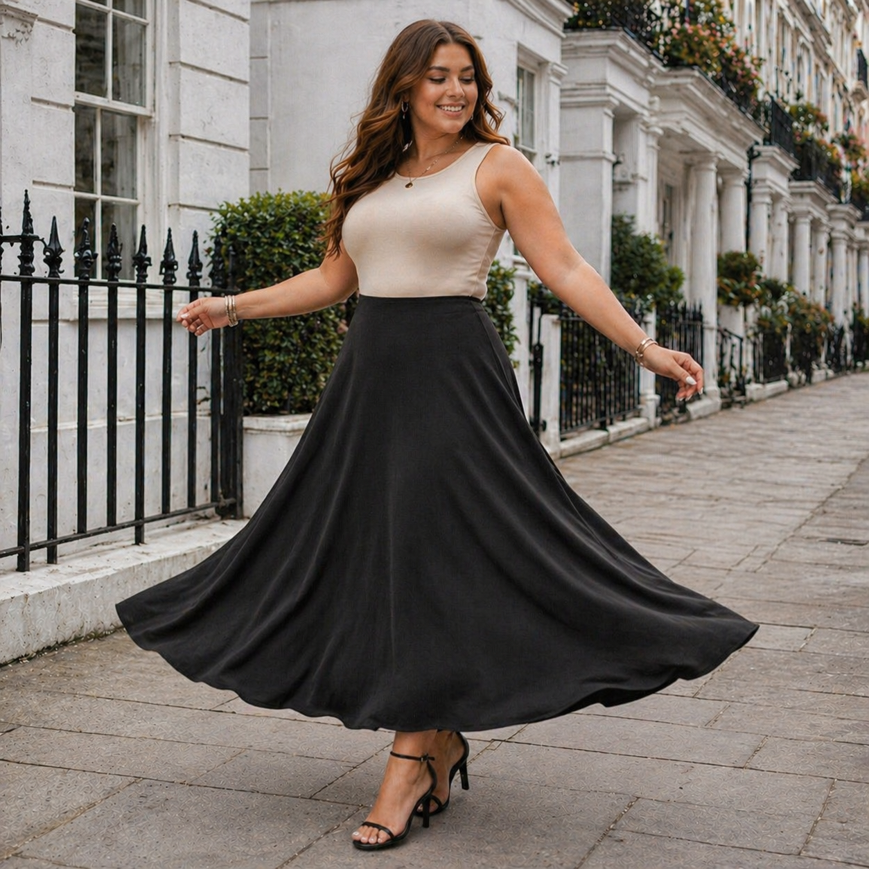 Jupe Maxi Femme | Design Noir Casual | Chic