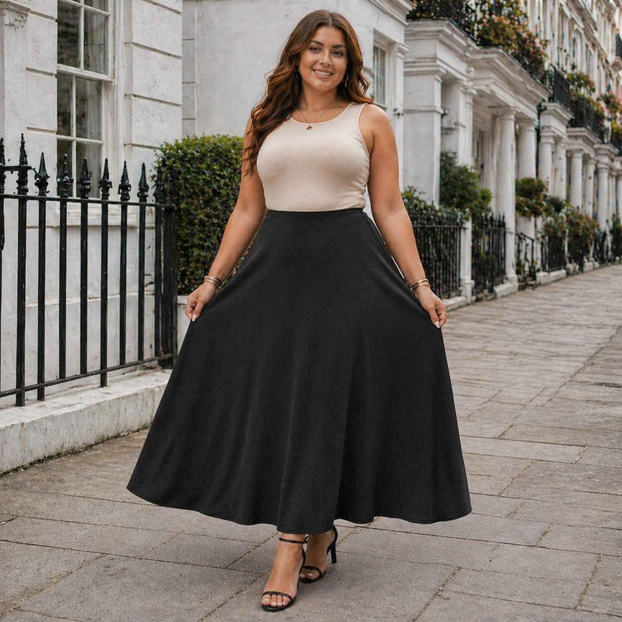 Jupe Maxi Femme | Design Noir Casual | Chic