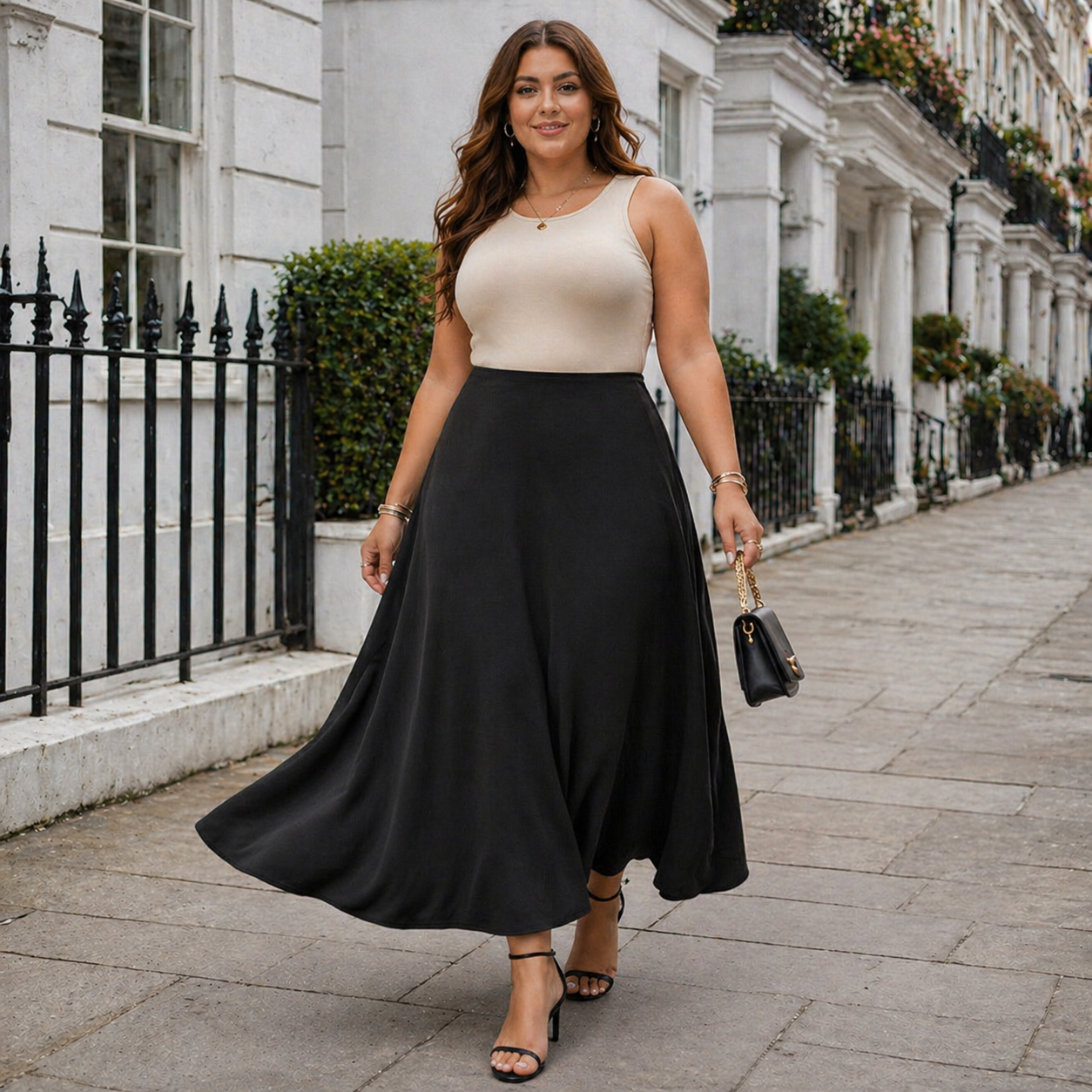 Jupe Maxi Femme | Design Noir Casual | Chic