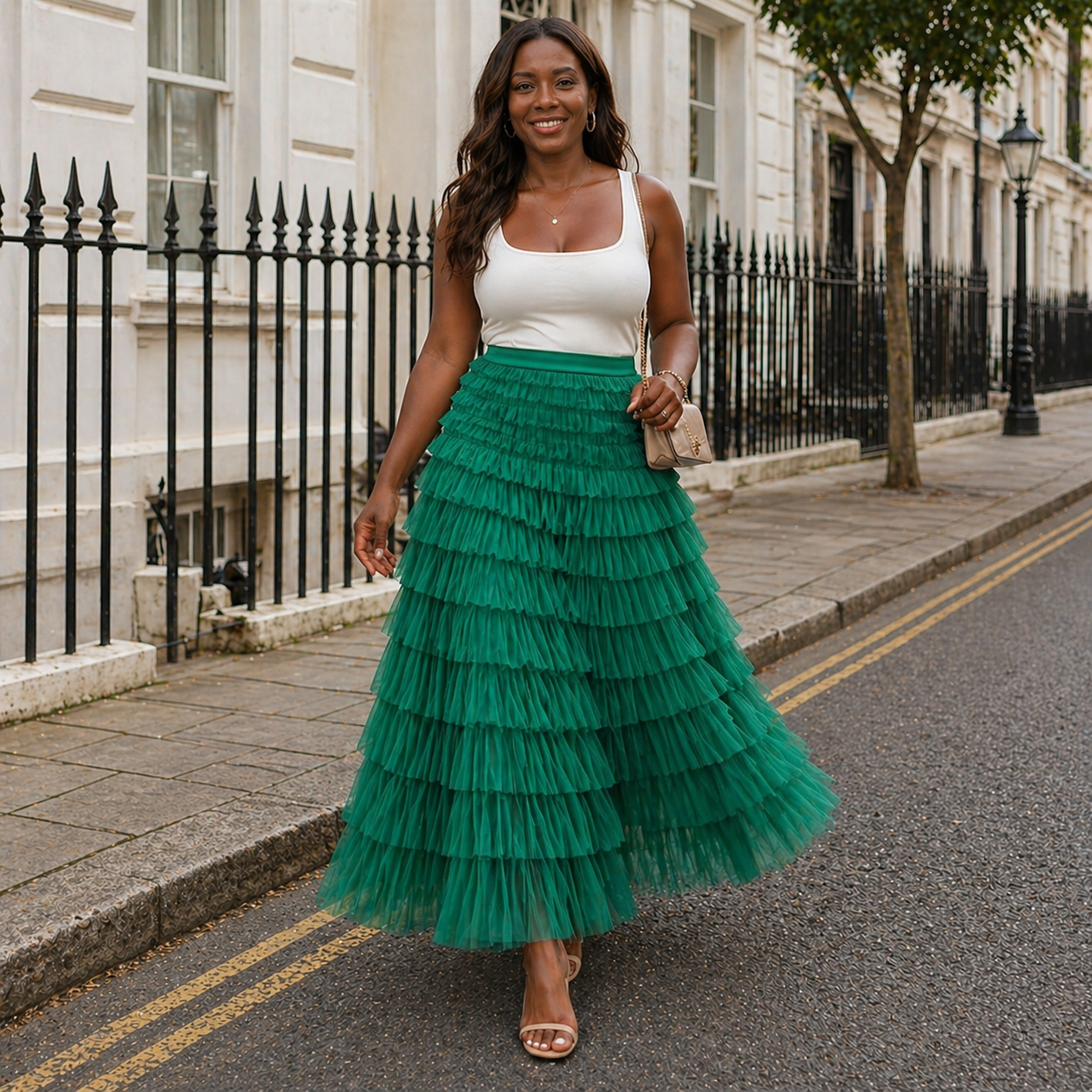 Jupe Maxi | Tulle Romantique | Design Élégant