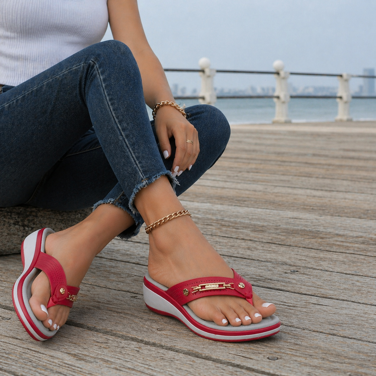 Tongs Orthopédiques Femme Confortables