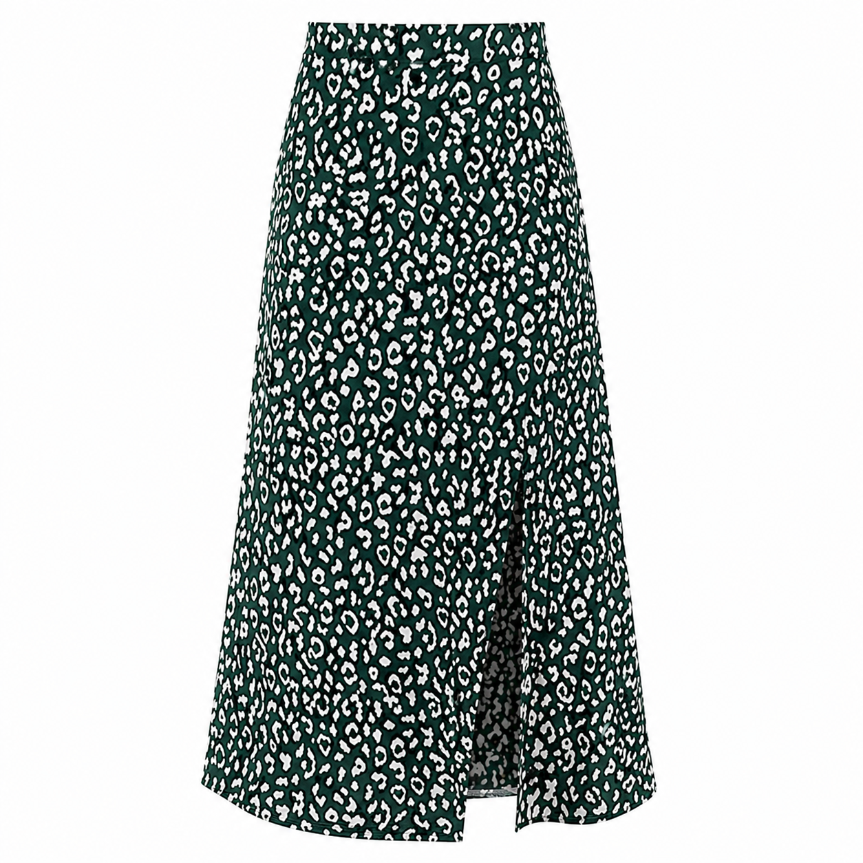 Jupe Maxi | Imprimé Léopard Unique | Fente Haute