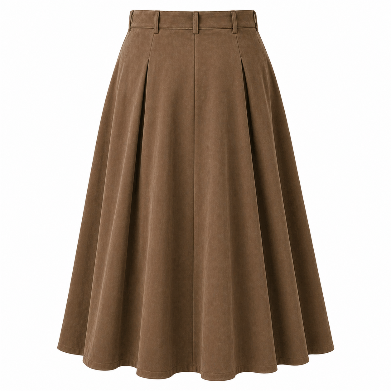 Jupe Maxi Trapèze | Taille Haute | Design Plissé