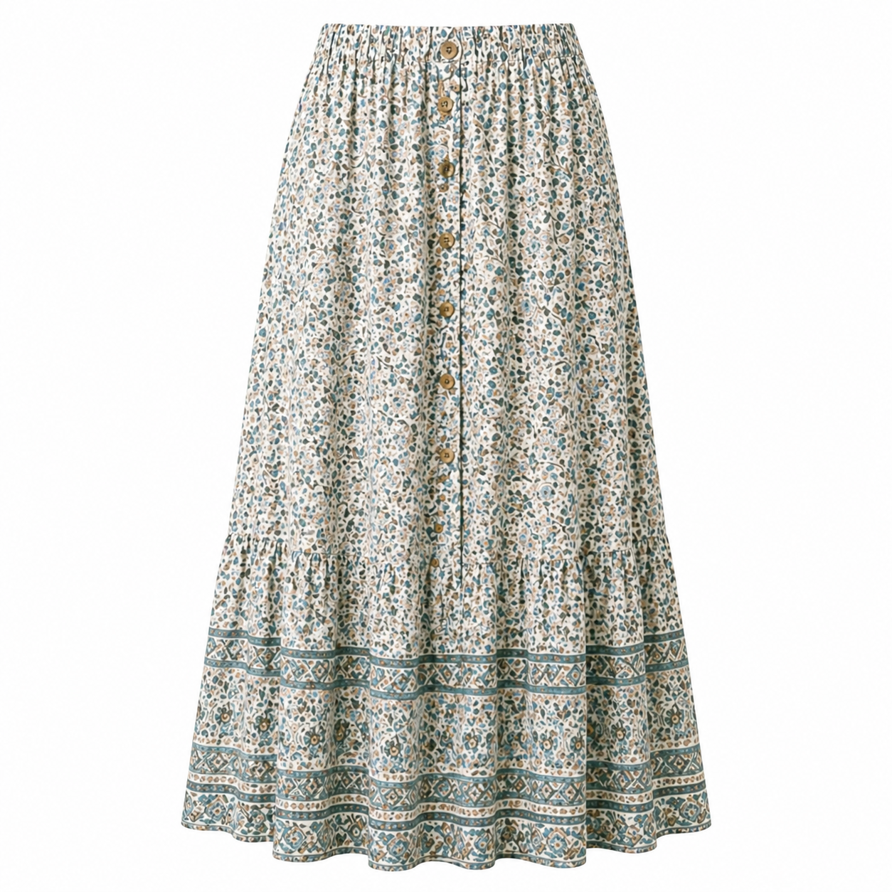 Jupe Maxi | Design Floral, Légère | Vêtements d'Été