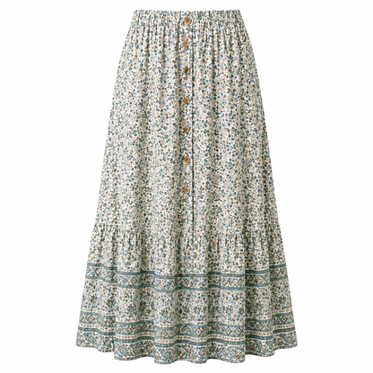 Jupe Maxi | Design Floral, Légère | Vêtements d'Été