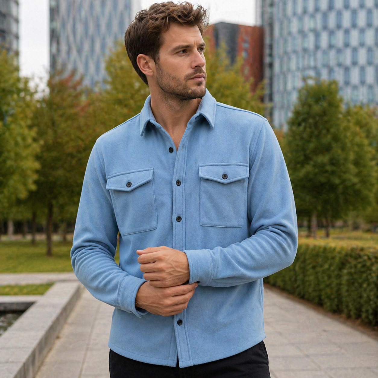 Chemise élégante pour l'automne - Confortable - Élégance intemporelle