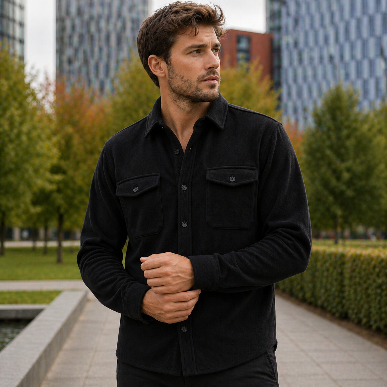 Chemise élégante pour l'automne - Confortable - Élégance intemporelle