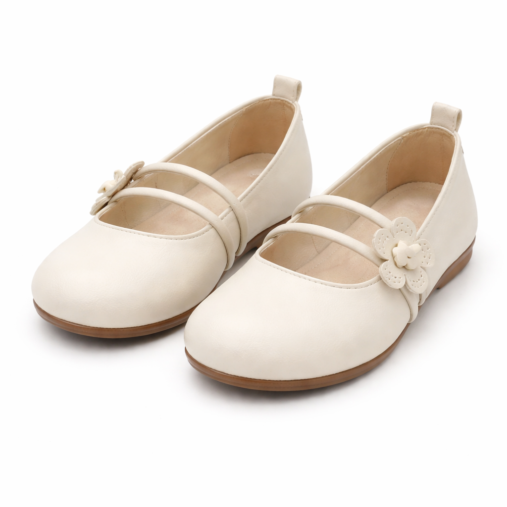 Ballerines femme style élégant design floral sans lacet