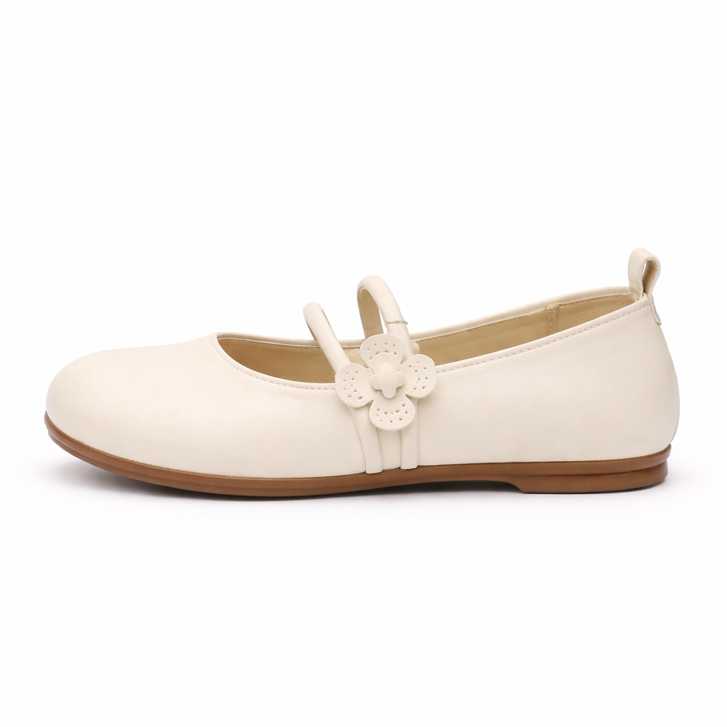 Ballerines femme style élégant design floral sans lacet