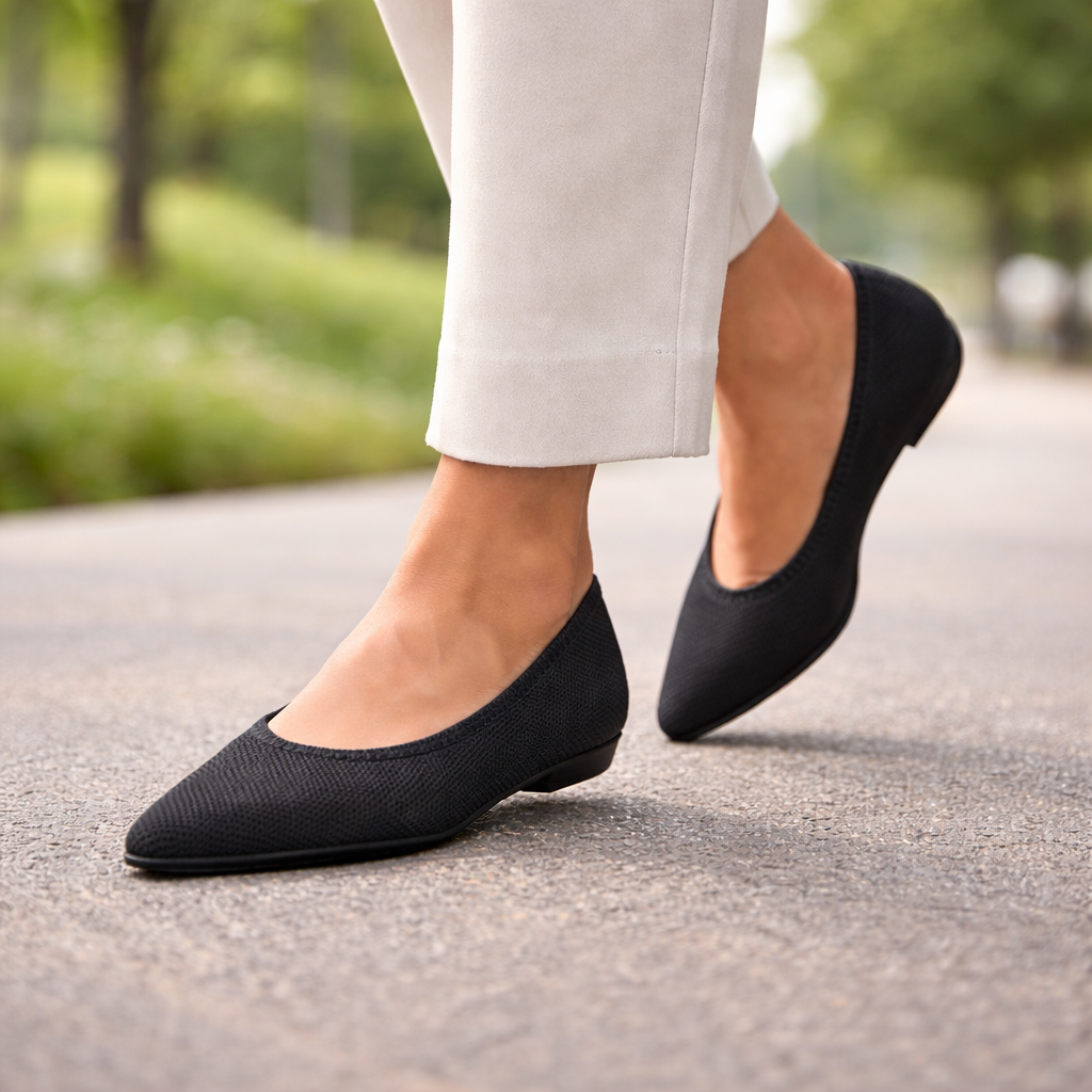 Ballerines pour femmes | Bout pointu, Léger | Glissement confortable