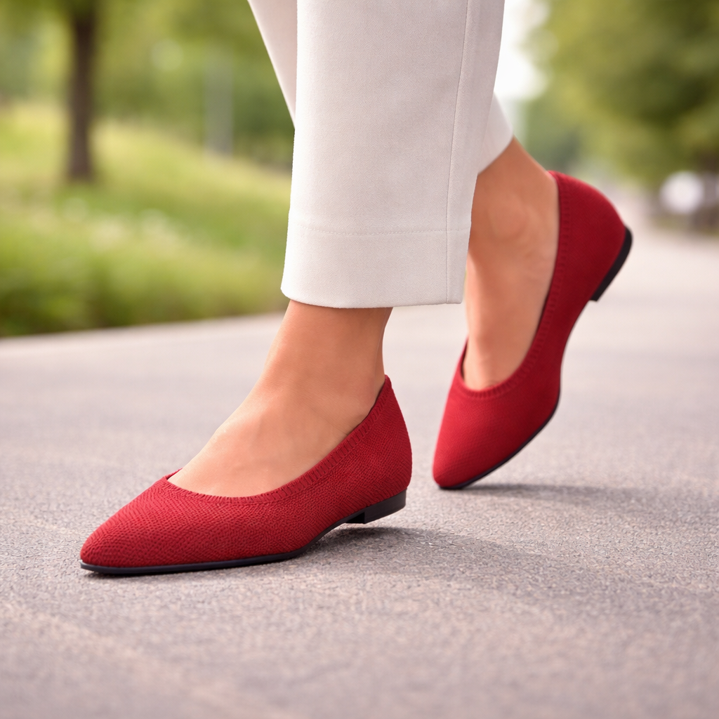 Ballerines pour femmes | Bout pointu, Léger | Glissement confortable
