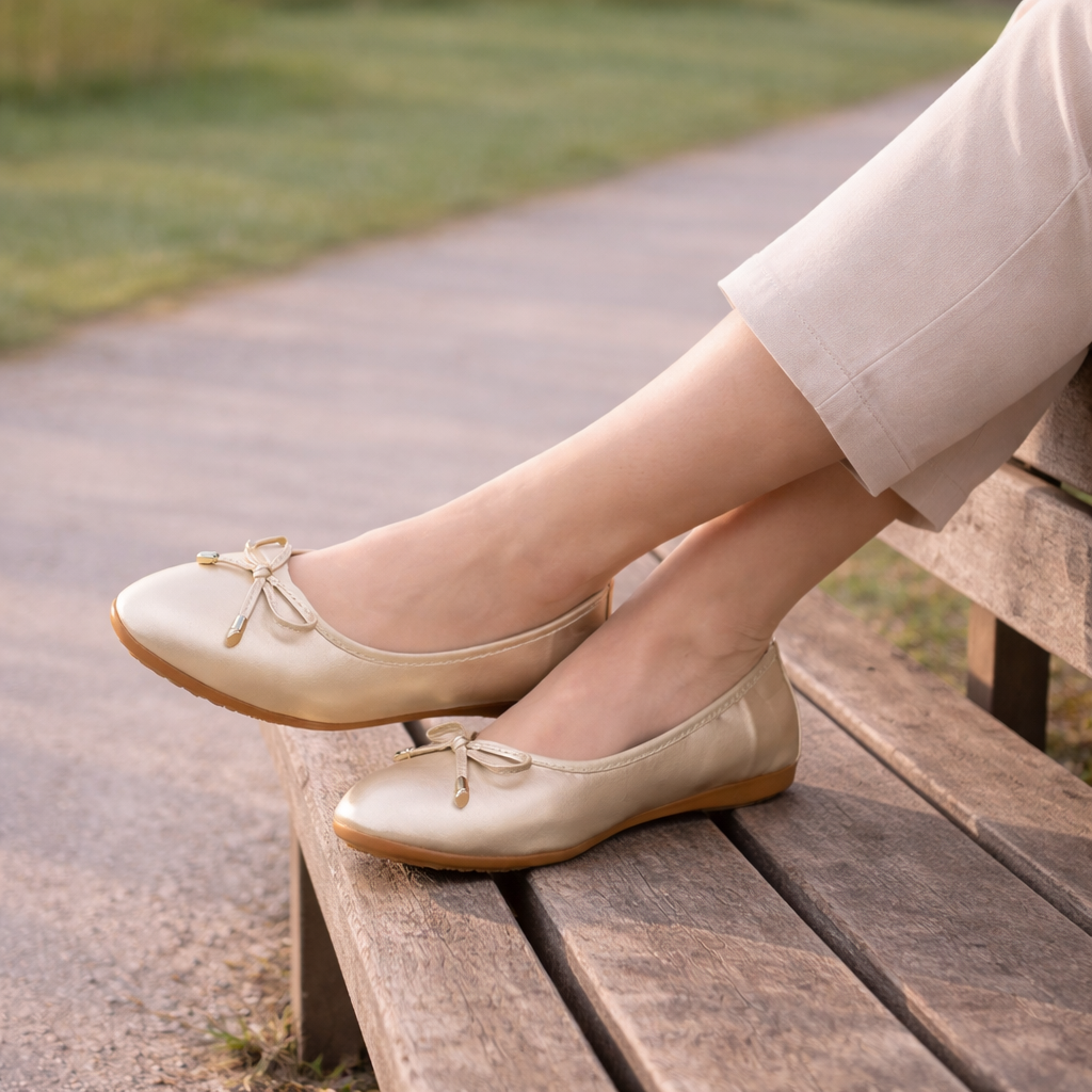 Ballerines pour Femmes | Design Élégant avec Nœud, Confort Assuré