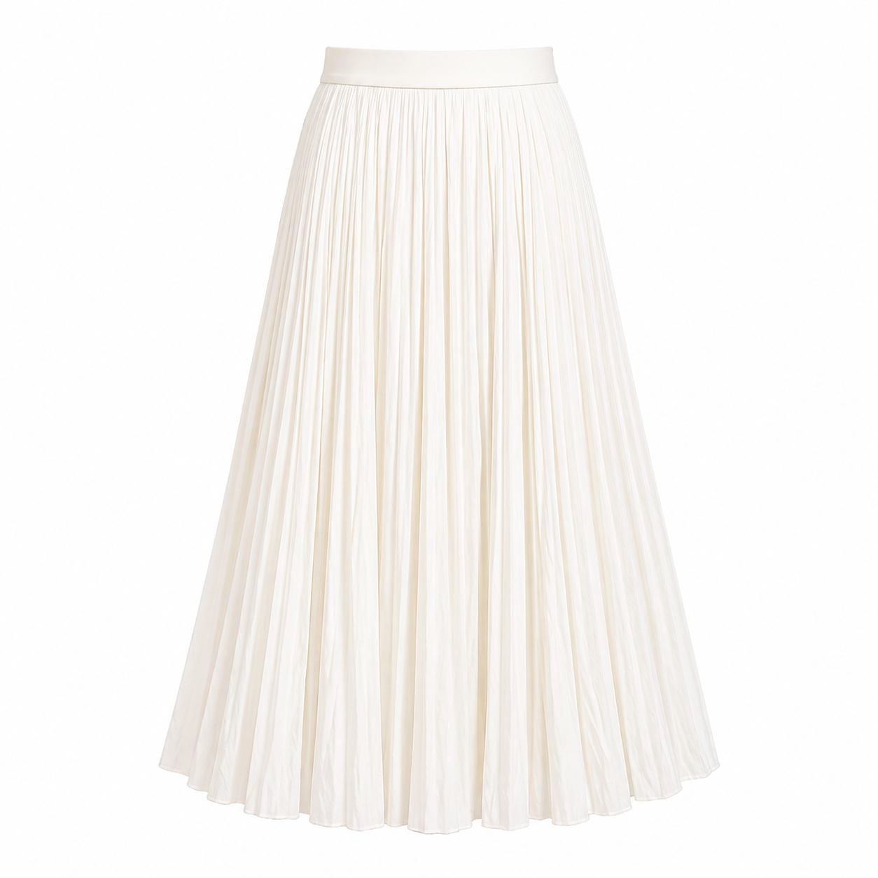 Jupe Maxi | Design Plissé Blanc
