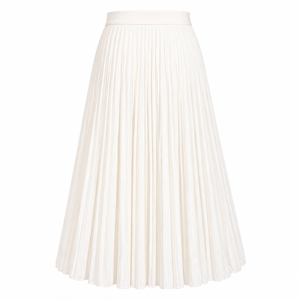 Jupe Maxi | Design Plissé Blanc