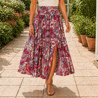 Jupe Maxi Design Long Coton Ajustement Confortable