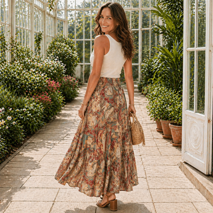 Jupe Maxi | Design Long Coton | Ajustement Confortable