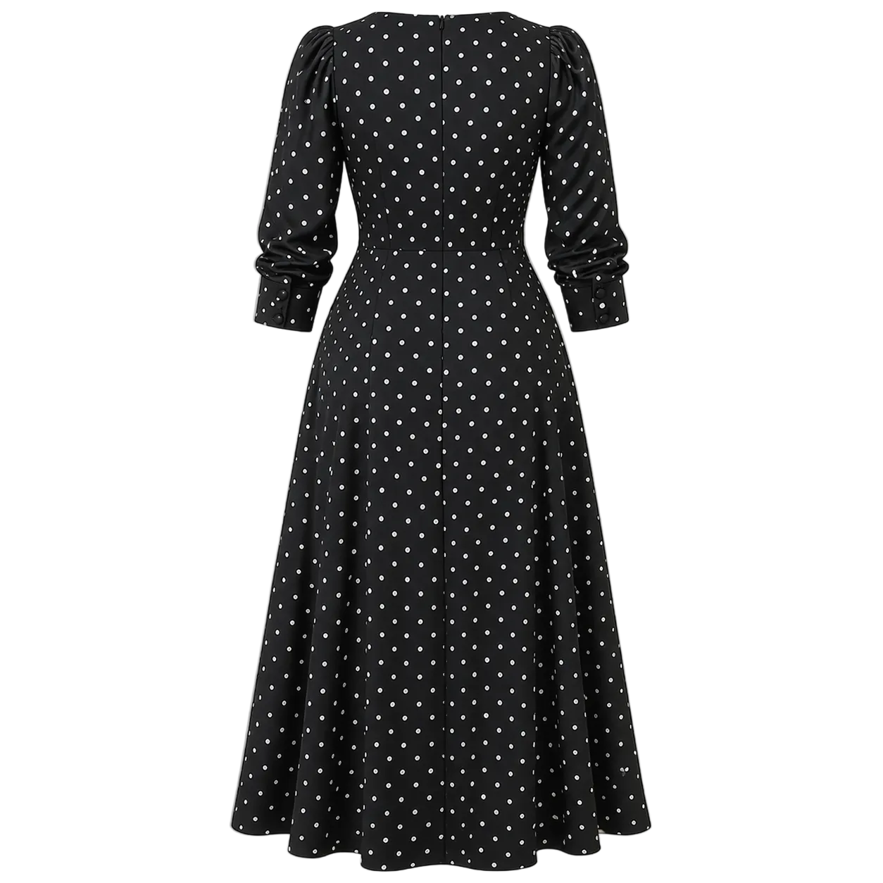 Robe à Pois | Élégante et Classique pour Femmes | Coupe Fluide