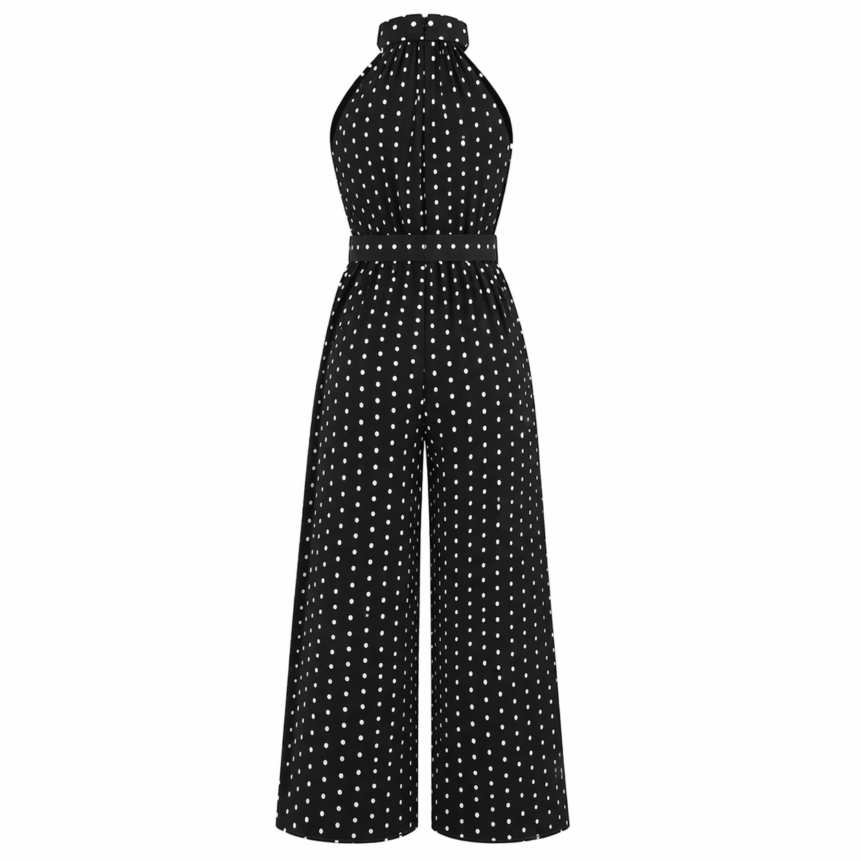 Combinaison à pois | Femme Ceinturée, Coupe Fluide | Style Chic d'Été