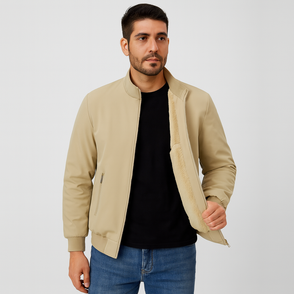 Erik | Veste en polaire pour hommes - Col montant - Confort