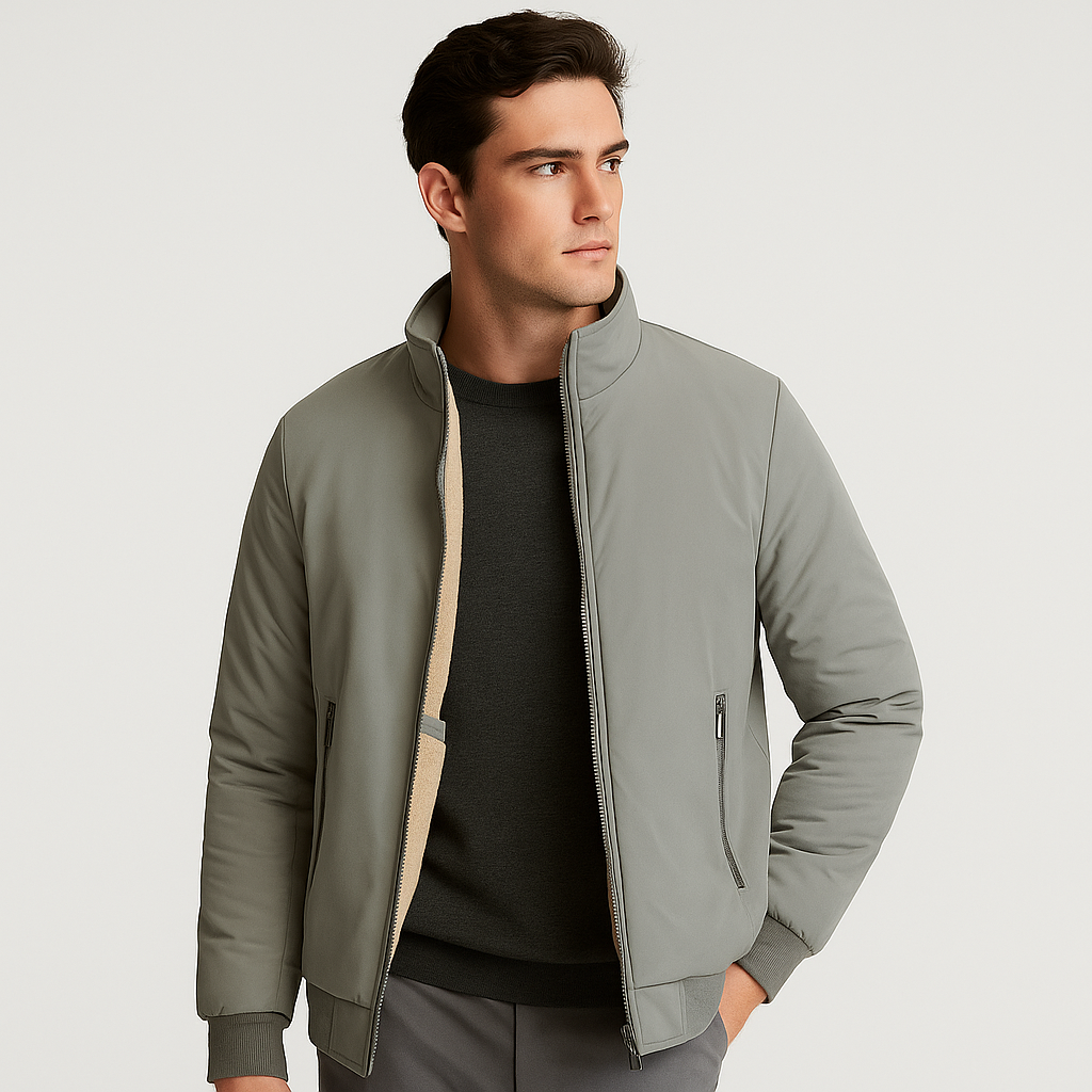 Erik | Veste en polaire pour hommes - Col montant - Confort