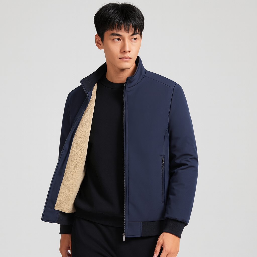 Erik | Veste en polaire pour hommes - Col montant - Confort