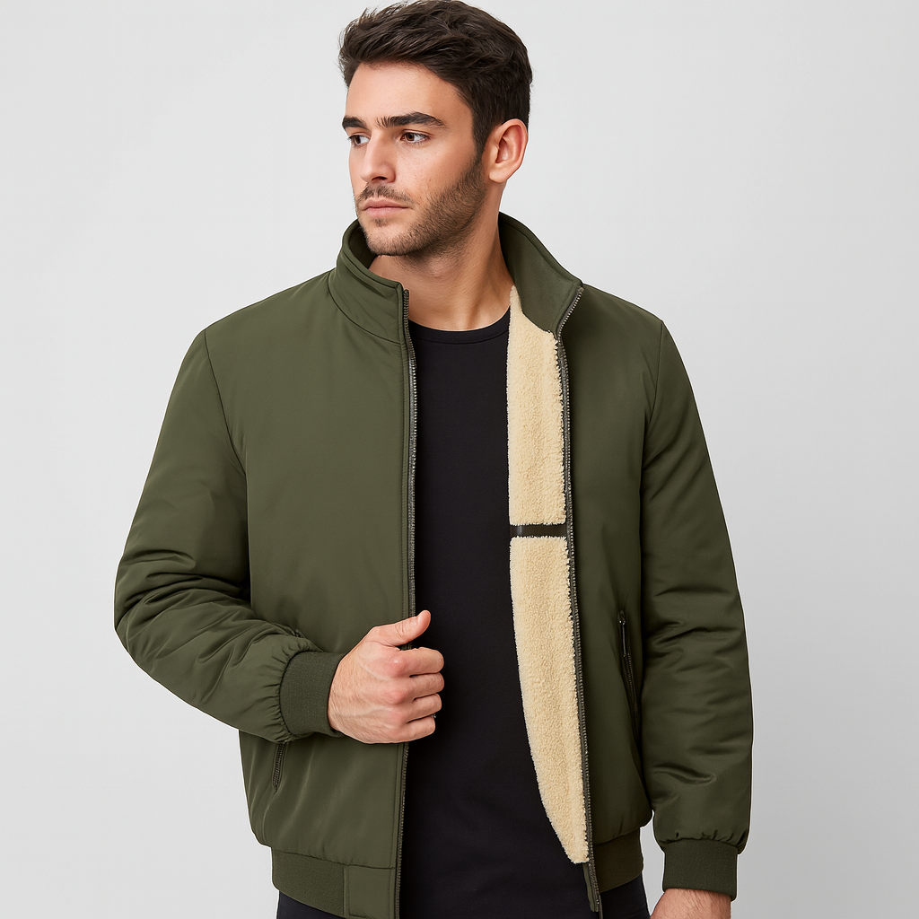 Erik | Veste en polaire pour hommes - Col montant - Confort