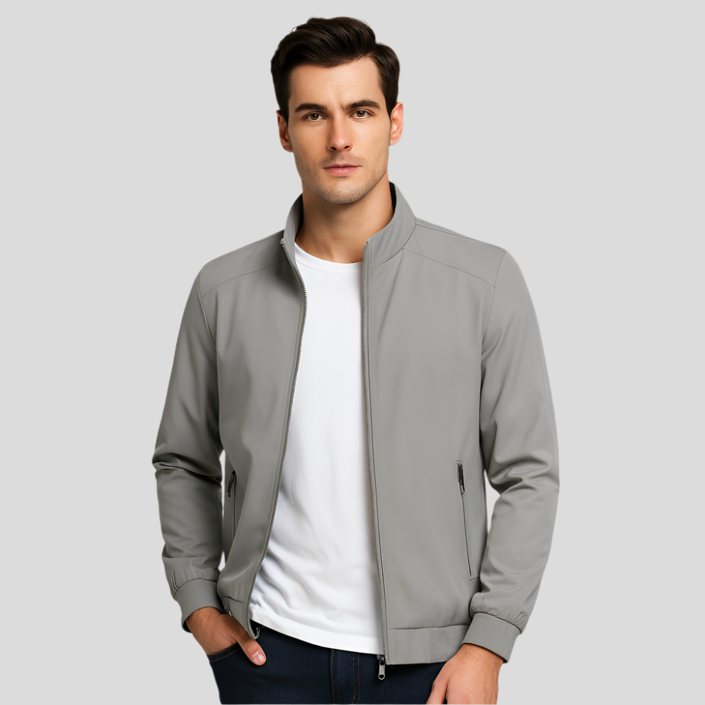 Veste à col haut pour hommes - chaude - élégante - confortable