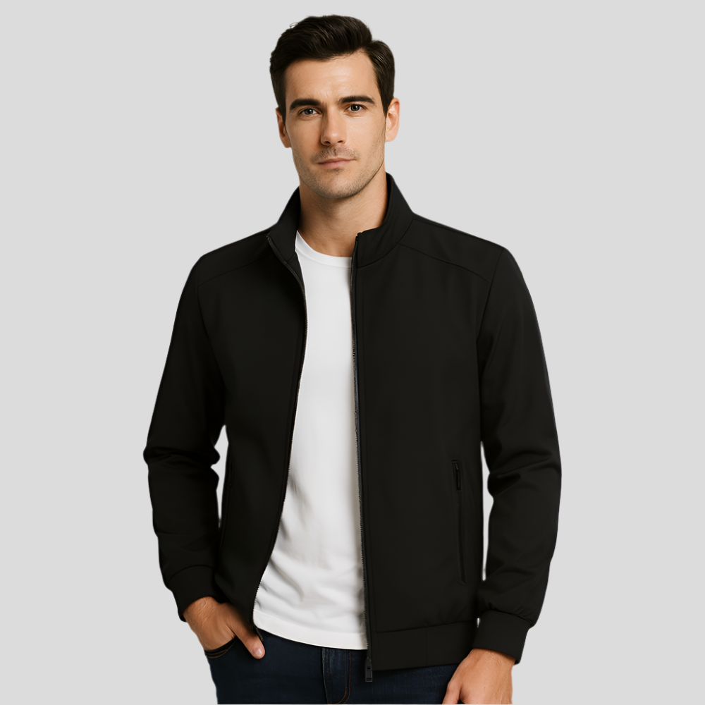 Veste à col haut pour hommes - chaude - élégante - confortable