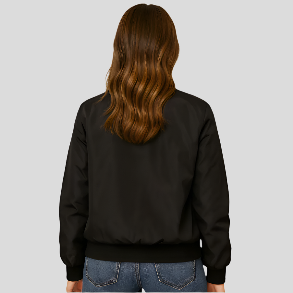Veste aviateur zippée - Style pilote décontracté pour femmes - Confort et style