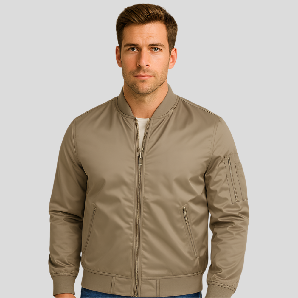 Veste Pilote Bomber de Luxe pour Hommes - Style Avion Vintage - Robuste & Élégante