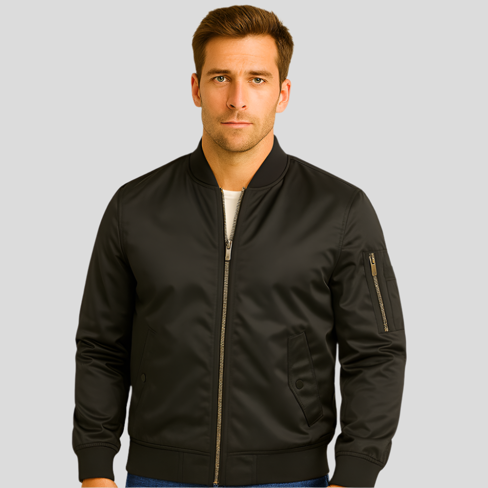 Veste Pilote Bomber de Luxe pour Hommes - Style Avion Vintage - Robuste & Élégante