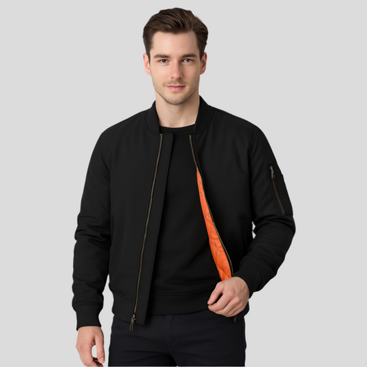 Veste Pilote Homme - Design Classique - Style Intemporel à Fermeture Éclair