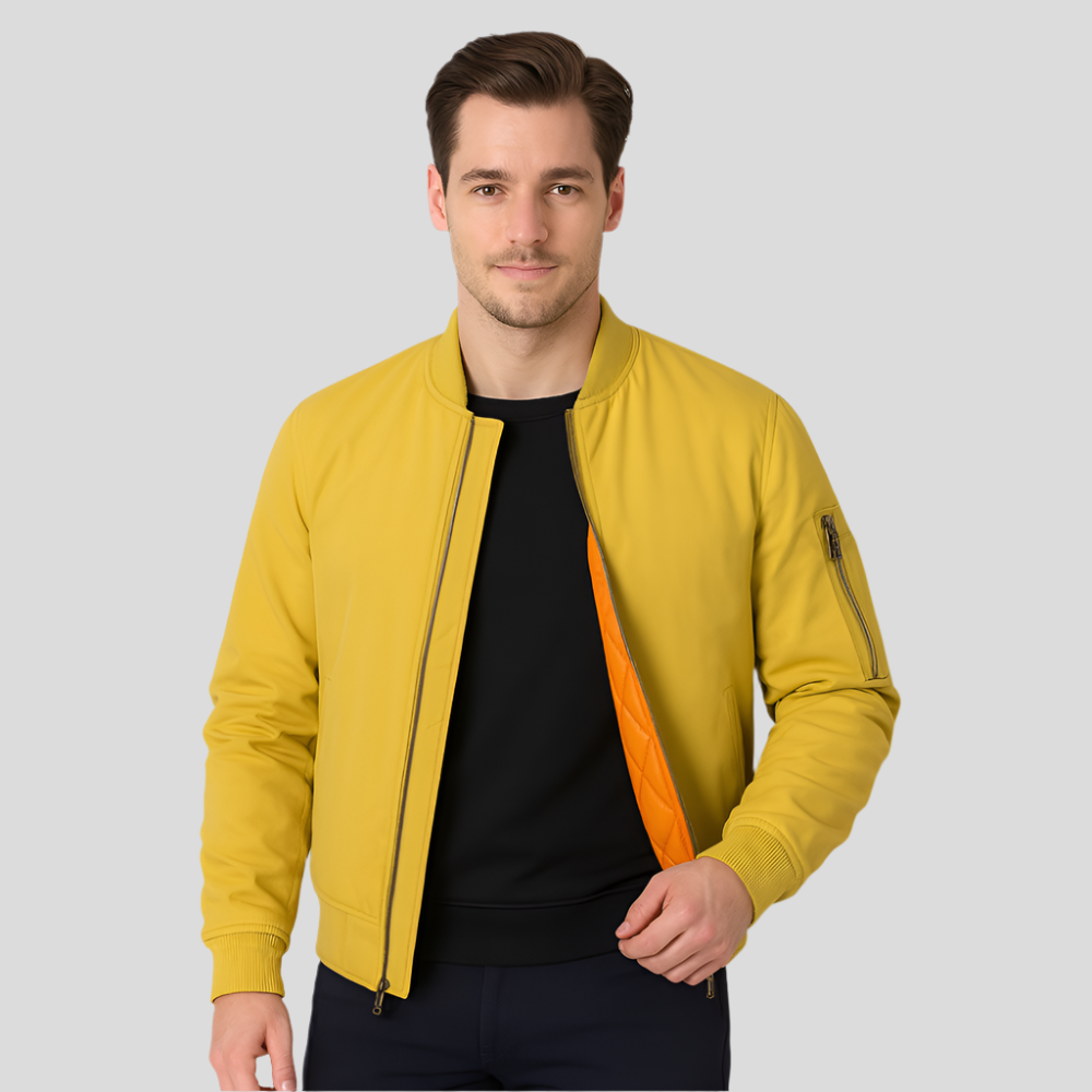 Veste Pilote Homme - Design Classique - Style Intemporel à Fermeture Éclair