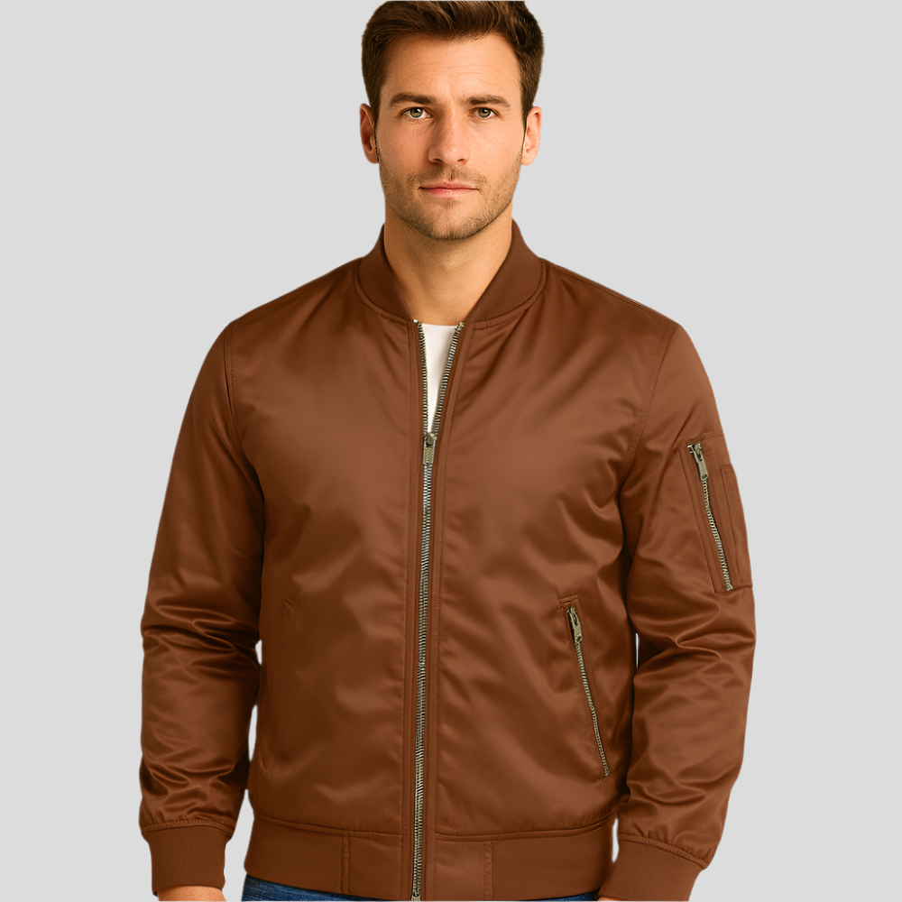 Veste Pilote Bomber de Luxe pour Hommes - Style Avion Vintage - Robuste & Élégante