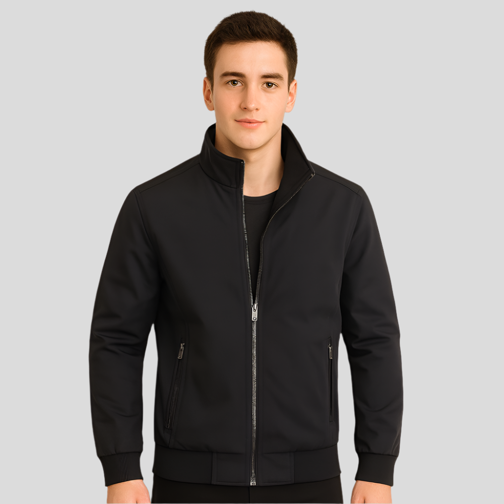Veste Décontractée pour Hommes - Col Montant - Confort & Style