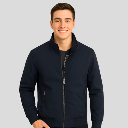 Veste Décontractée pour Hommes - Col Montant - Confort & Style