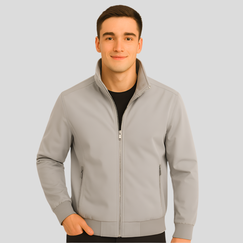 Veste Décontractée pour Hommes - Col Montant - Confort & Style