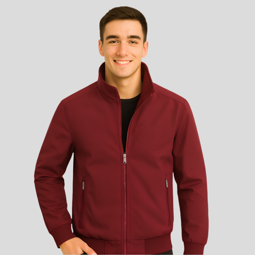 Veste Décontractée pour Hommes - Col Montant - Confort & Style