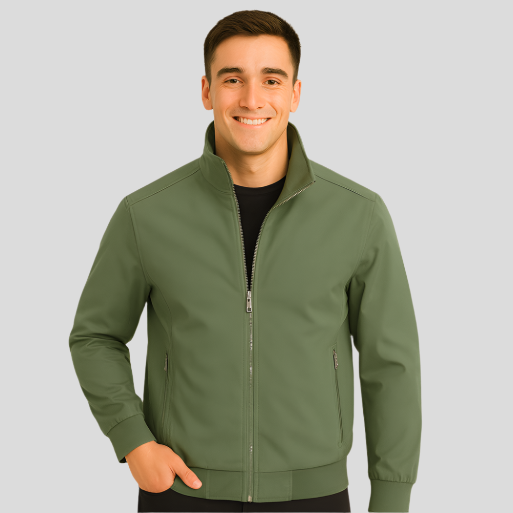 Veste Décontractée pour Hommes - Col Montant - Confort & Style