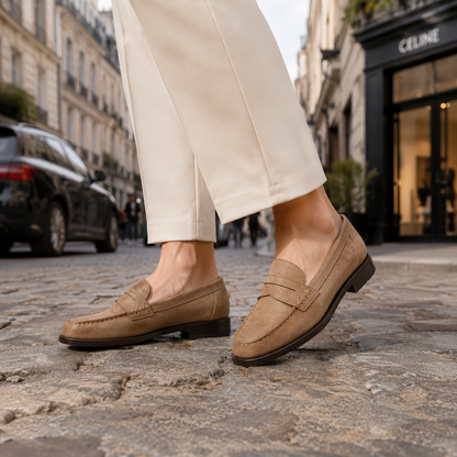 Women's leather moccasins | Classic penny loafers