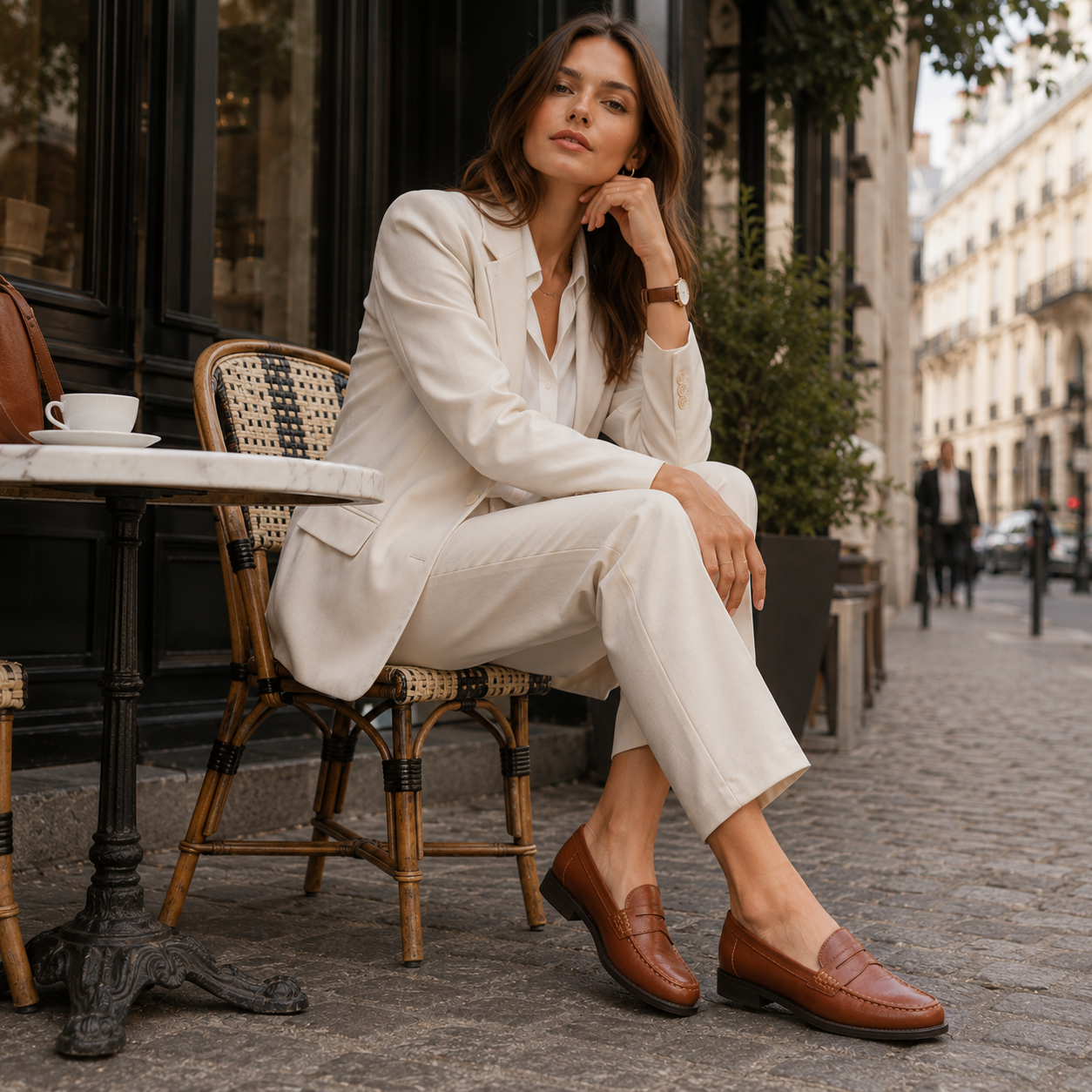 Women's leather moccasins | Classic penny loafers