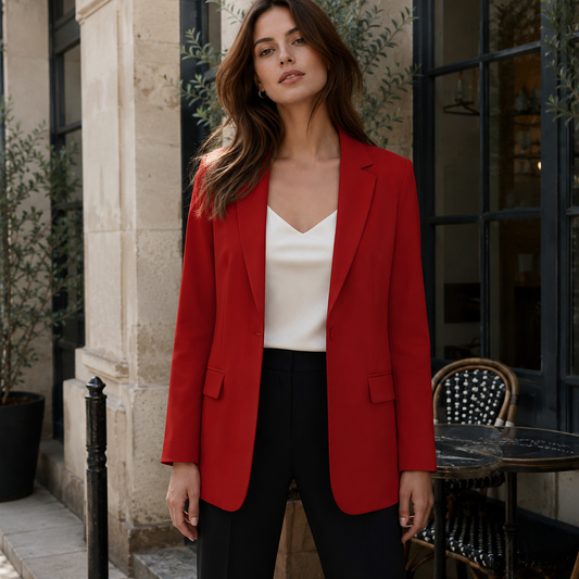 Blazer femme coupe ajustée chic